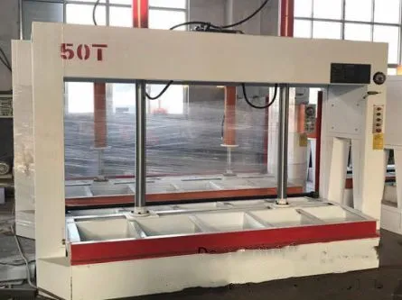 Woodworking Hydraulic Melamine Laminating Cold Press Machine for Fire Proofing Floor photo-5