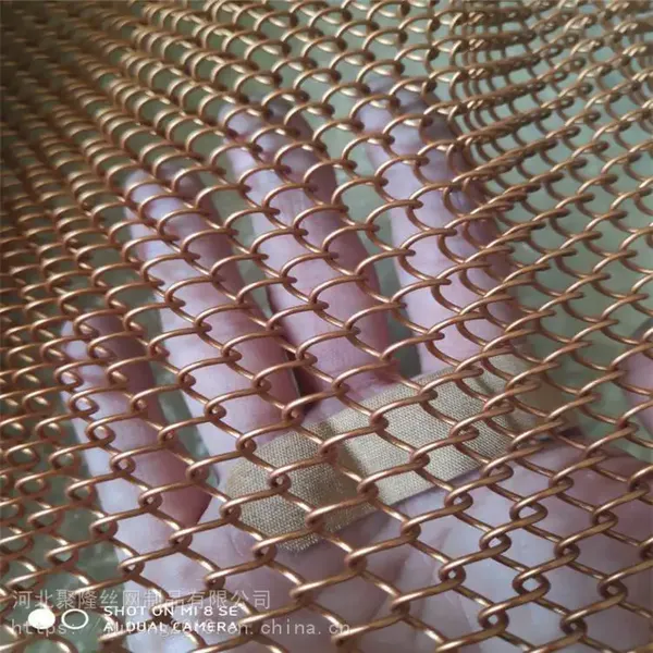 Coiled Wire Fabric Metal Mesh Curtain Metal Coil Drapery for Home Decoration