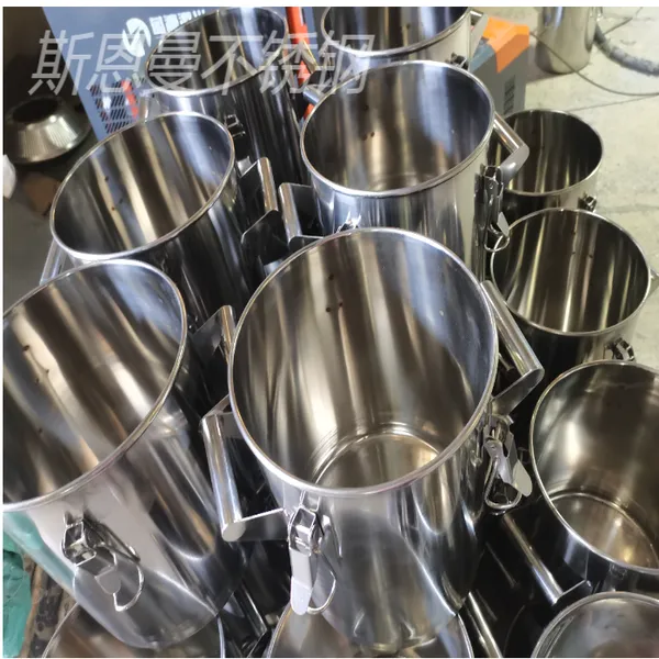Heavy Duty Stainless Steel Storage Drum, 304/316L Open Top Stainless Steel Barrel With Handle, Industrial Stainless Steel Pail for Chemical/Water photo-3