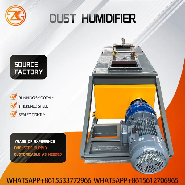 DSZ Single Shaft Dust Humidifier Small Footprint For Small Baghouse Dust Hopper Ash Wet Mixing Equipment photo-2