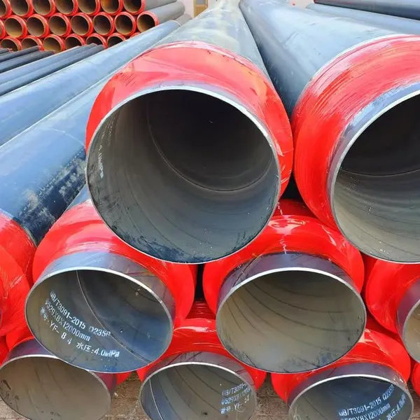 Custom Size Polyurethane Foam Insulated Steel Pipe Underground Hot Water Heating Pipeline photo-4