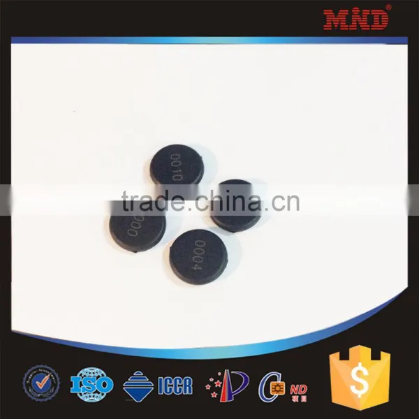 MDL55 Waterproof PPS RFID Washable Laundry Tag, RFID Coin Tag,RFID Disk Tag 25mm photo-5