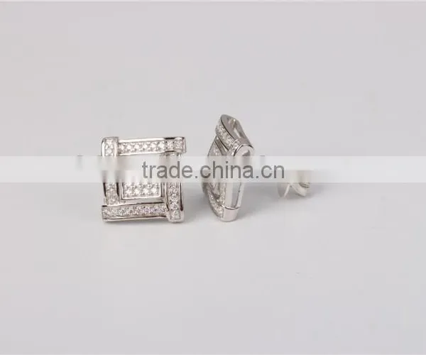 Ladies' Micro Pave CZ Stud Earring 925 Silver Jewelry Wholesale photo-3