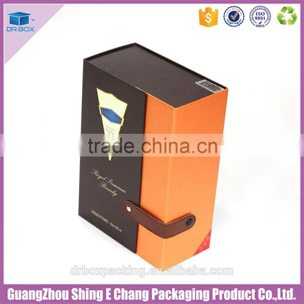 Professional Printing Artwork Luxury Gift Wine Box With Liner Fabric photo-4