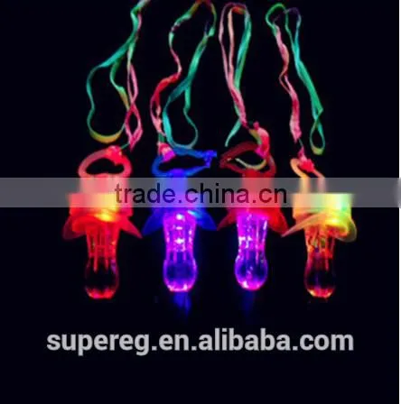 LED Flashing Pacifier Whistle Party Supplies Fun Toy Survival Tool Flash Glow Sticks Bar-up Voice Toy photo-3