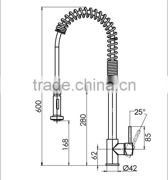Classic Pull Out Spray Kitchen Faucet Mixer photo-3