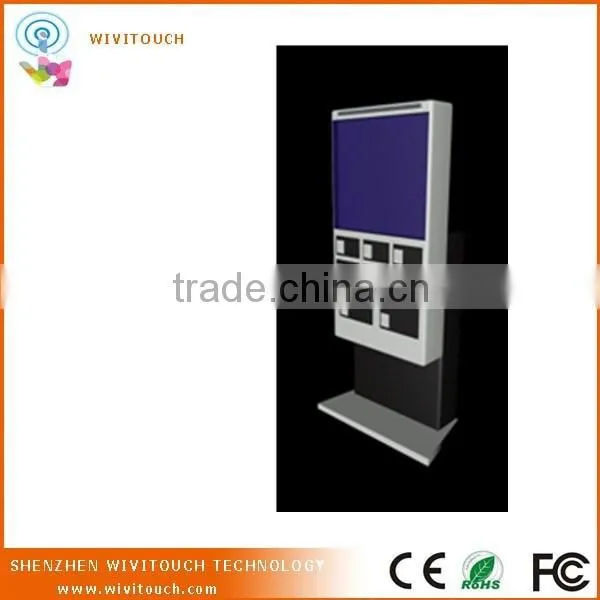 32inch Mobile Phone Charging Kiosk With Platform for Advertisement