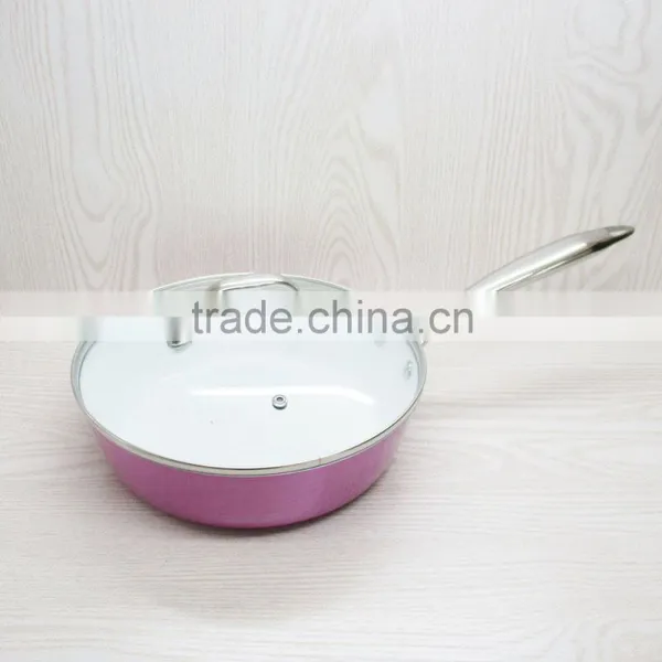 Aluminum Metallic Coating Fry Pan Set Cast Steel Handle Magic Pan photo-6