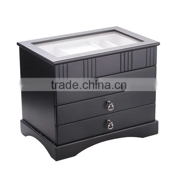 Luxury pu Leather Mdf Lint Inside Handmade Different Grade Accessories Box Saving Wooden Box Jewelry Box photo-2