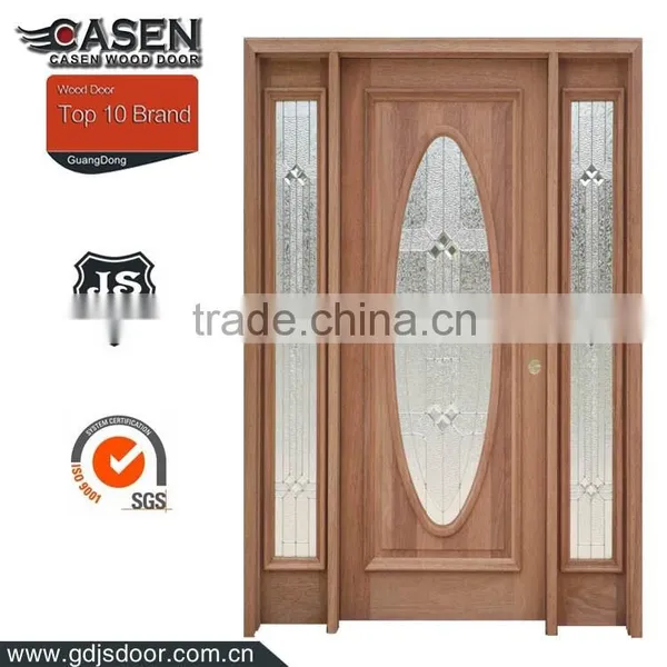 Rustic Style Genuine American Solid Wood Front Door With Transom Quality Choice photo-5