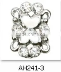 Best Selling Fashion Jewelry Beads Colorful Heart& Flower Shape Crystal Alloy Beads 2014 photo-3