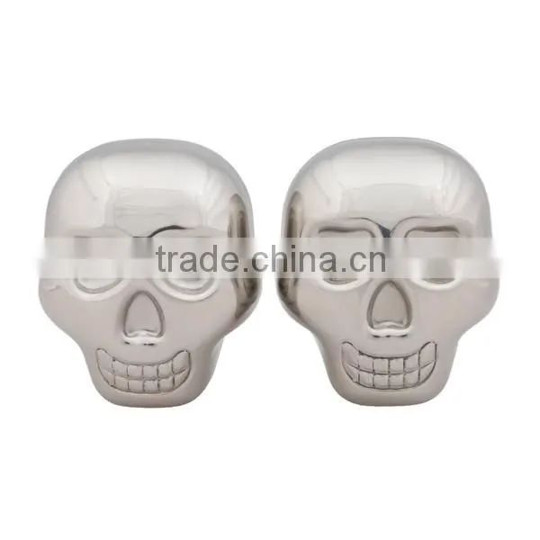 NT-WI006 Whiskey Stones Whiskey Skull Stainless Steel Cubes photo-3