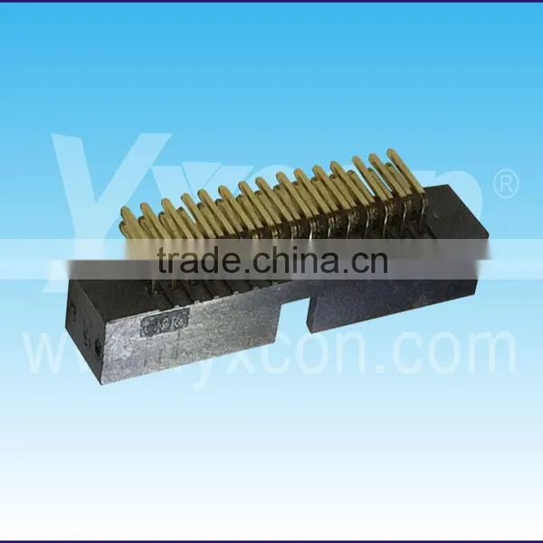 Dongguan Yxcon 1.27mm Pitch Right Angle Dual Row Box Header Connector photo-2