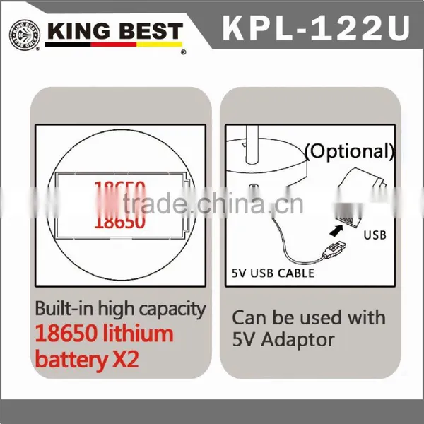 KING BEST Multifunction Rechargeable Desk Reading Lamp 180 Degree Rotation Emergency Light photo-4