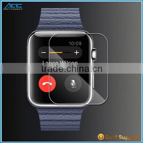 2015 Hot Selling Premium 0.33mm HD Ultra Clear 2.5D 9H Tempered Glass Screen Protector for Apple IWatch photo-2
