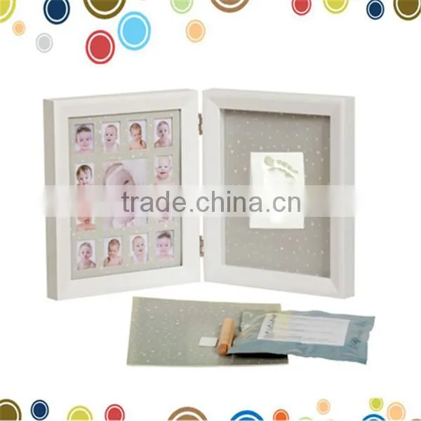 Air Drying Clay Polymer Handpring Impression With Double Frame photo-2