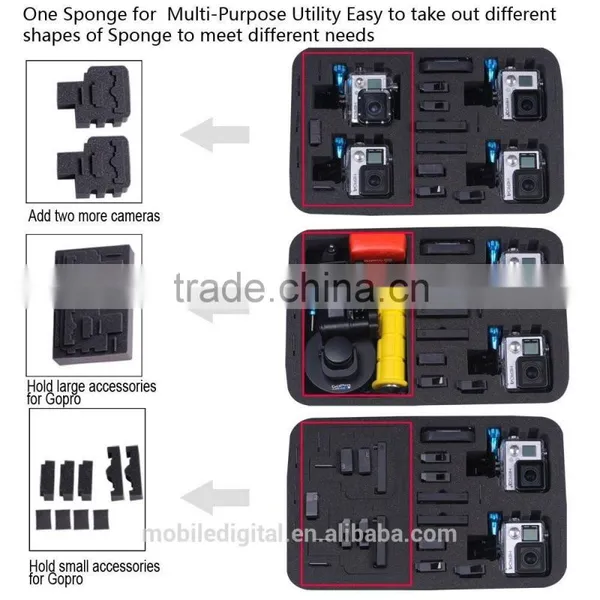 Smatree SmaCase G360 Large Size Gopro Case for Gopro Hero4, 3+, 3 and Accessories (13.4" X 9.4" X 3")- Travel Household Case photo-4