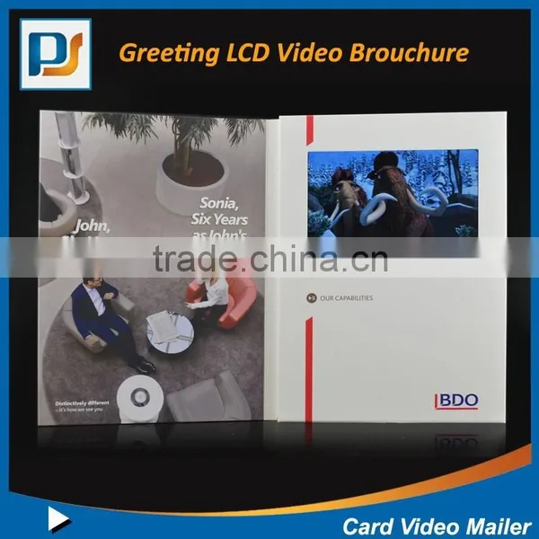 Luxury Gift and Advertising Style Lcd Video Greeting Card Mailer Digital Photo Frame photo-3