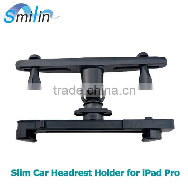 Smilinmount Slim Headrest Car Seat Mount Holder With 360 Degree Rotation For IPad Pro,all Smartphone&tablet pc 3-14inch