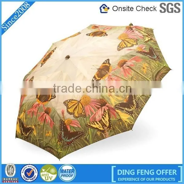 High Quality Outdoor Automatic 3 Folding Rain Umbrella photo-5