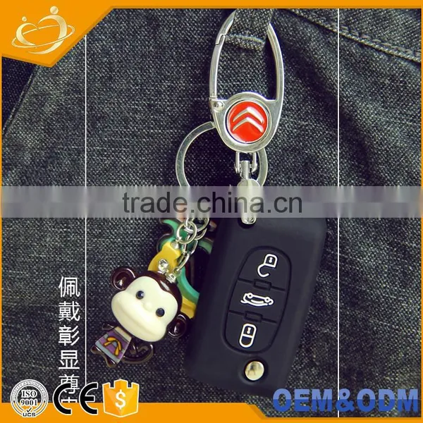 3 Button With Keychain Remote Car Key Shell Flip for Citroen Xsara C4 C5 C6 C8 Light Symbol Groove photo-2