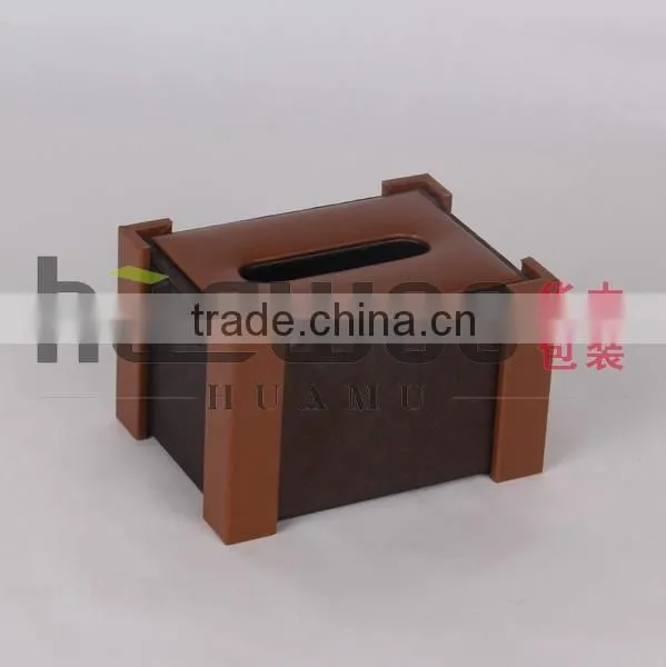 Factory Direct Sale Sheepskin Grain Tissue Box photo-3
