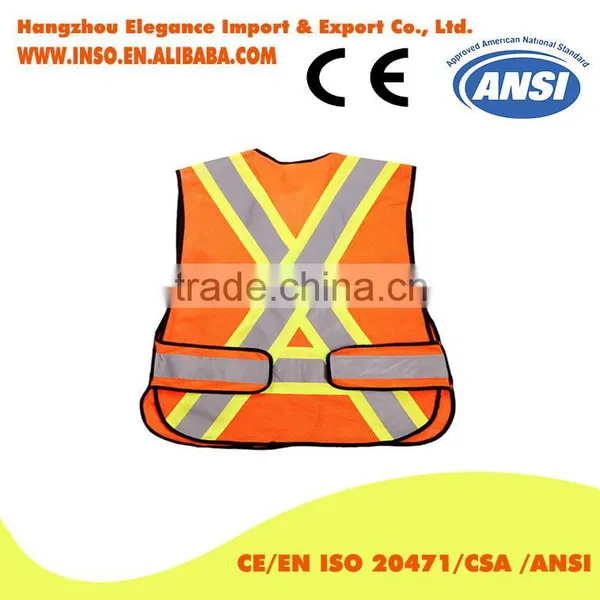 YELLOW High Visibility Glow in Dark Separable Detachable Shoulder Waist Vest photo-4