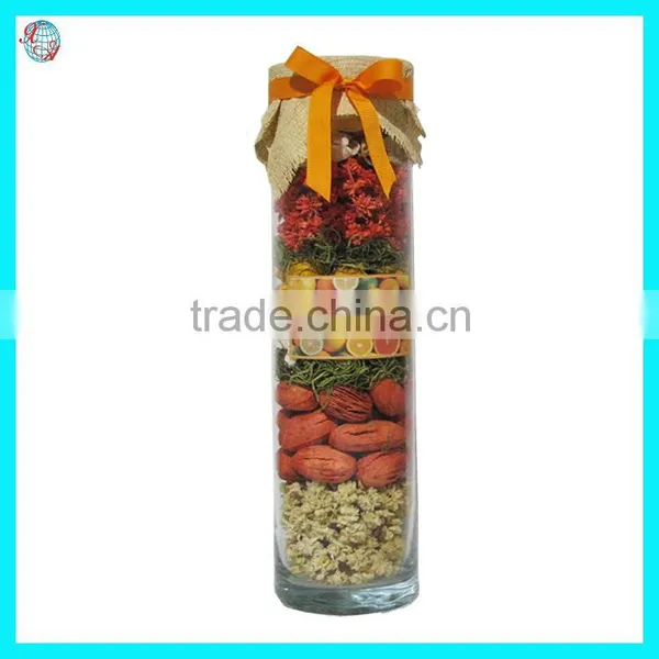 Citrus Fragrance Kinds Of Potpourri Flower In Glass Vase