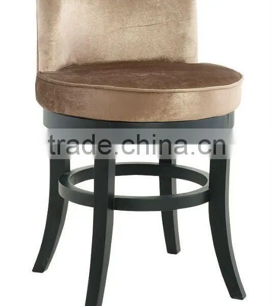 DIOU Rubber Wood Round Bar Stool (DO-6013B)