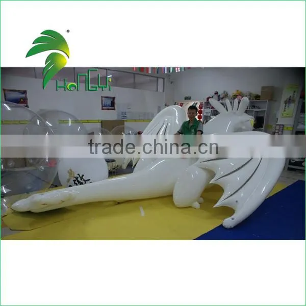 3M Long Best Quality White TPU Inflatable Toothless Dragon Animals Cartoon From Hongyi Toy photo-2
