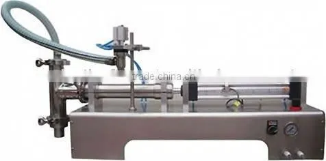 horizontal pneumatic liquid filling machine