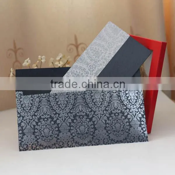 2016 Newmengxing Flocking Pattern Pocket Invitation, Custom Design for the Color photo-5