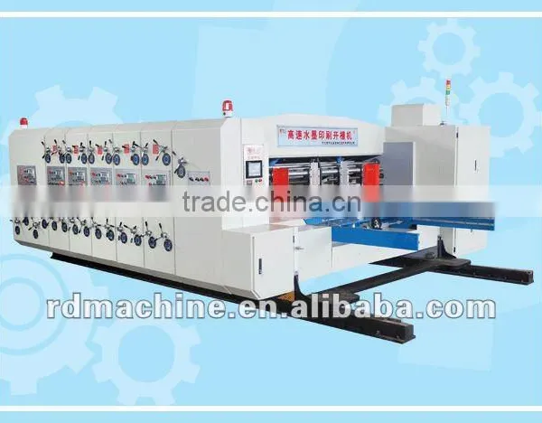 [RD-C910-2000-3] Automatic High Speed 3 Color Flexo Corrugated Carton Box Printing Die Cutting Machine photo-2