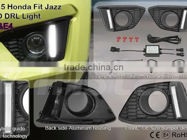 for Fit Jazz CE E-Mark Daylight Guide Specific Led Daytime Running Light photo-2
