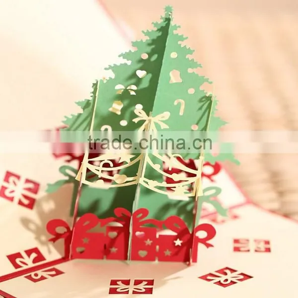 3D Laser Cut Greeting Card -- Christmas Tree photo-2