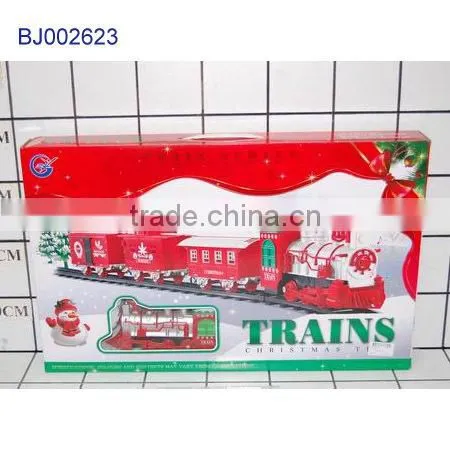 Happy Kids Toy Christmas Gift Traditional Plastic Slot Toy Train With Smoke photo-4