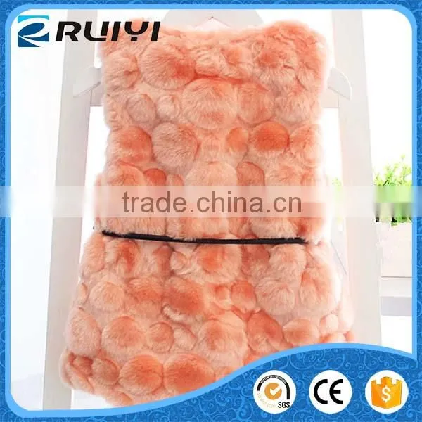 New Designed Fancy Wholesale Children Clothes Faux Fur Winter Waistcoat photo-4