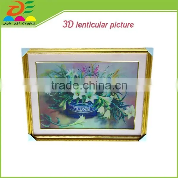 Flowers Plants Art and Craft 3d Picture Painting With Frame photo-3