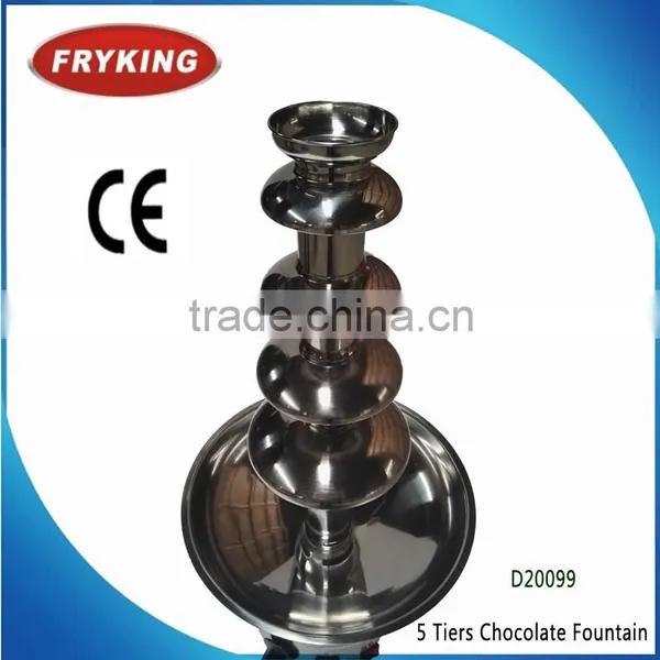 Full Stainless Steel Body 5 Tiers Chocolate Fountain For Party photo-3