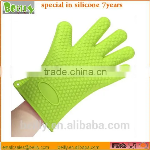 Multifunction Use Silicone Heat Resistant BBQ Oven Gloves for Kitchen photo-3