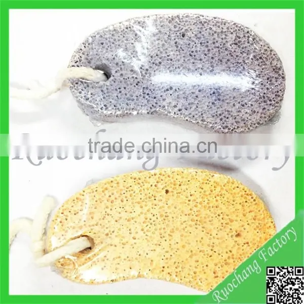 Cheap and High Quality Yellow Pumice Stone Foot Care Scruber Dead Hard Skin Callus Remover Pedicure Tool photo-2