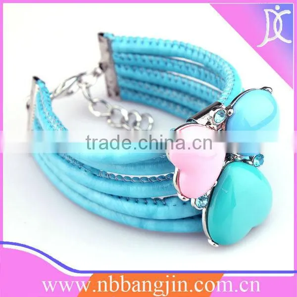 2013 New Blue Bracelet,Inde+cheveux+humains+indiens
