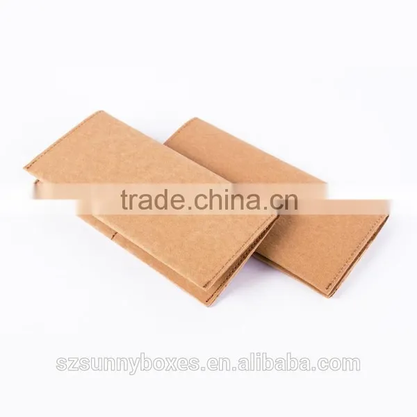 Washable Kraft Paper Folding Long Wallet With 9 Card Slots photo-2