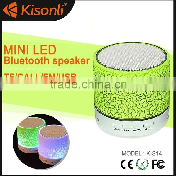Colorful Led Light Wireless Bluetooth Speaker With TF Card Playing photo-2