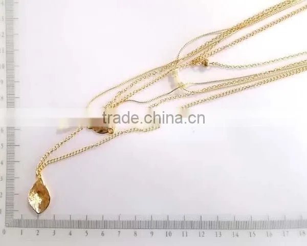 Fashion Multilayer Chain Pendant Necklace photo-3
