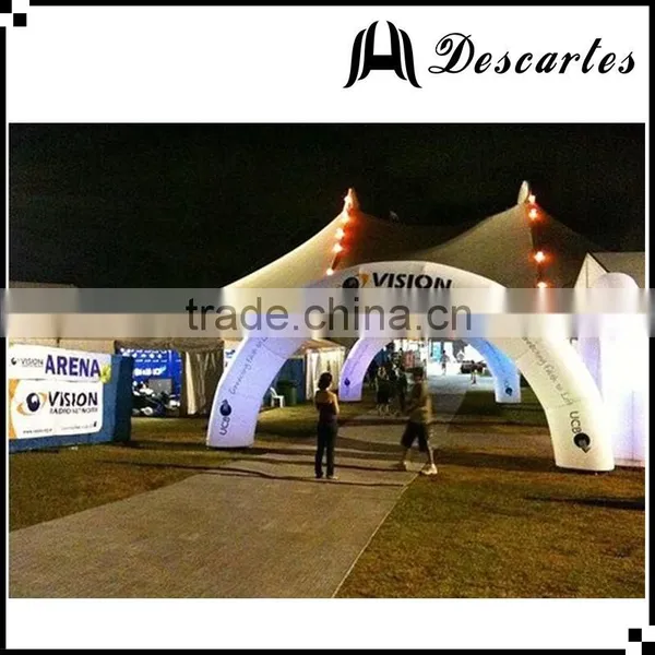 Hot Sale Lighted Outdoor Decorative Entrance Arch/inflatable LED Wedding Circle Arch for Sale photo-2