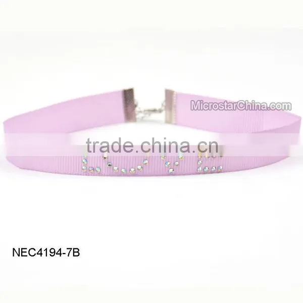 2016 Hotsale Fashion Adjustable Ribbon Necklace photo-2