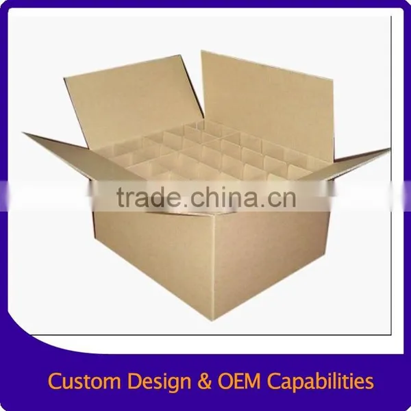 Wine Glass Bottle Packaging Boxes With Deviders