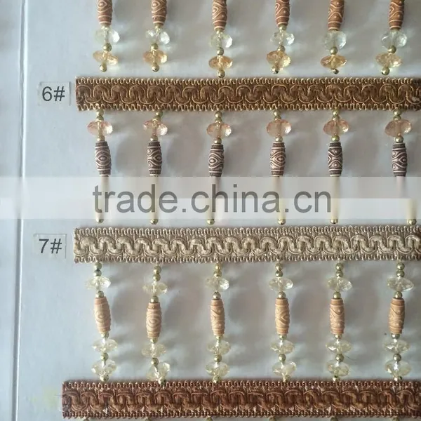 [YZLACE] Tassels Lace Curtains Wholesale 10026 photo-2