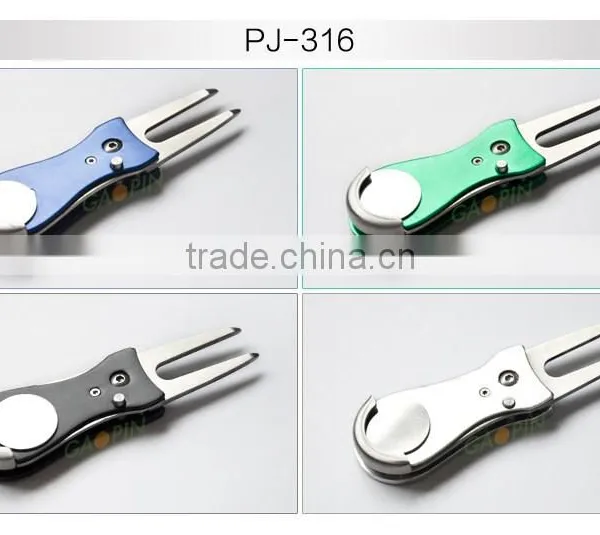 2016 New Style Metal Golf Ball Marker Hat Clip Divot Tool With Logo photo-4